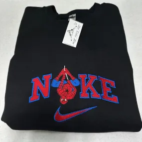 Nike Spiderman Embroidered Unisex Crewneck Sweatshirt
