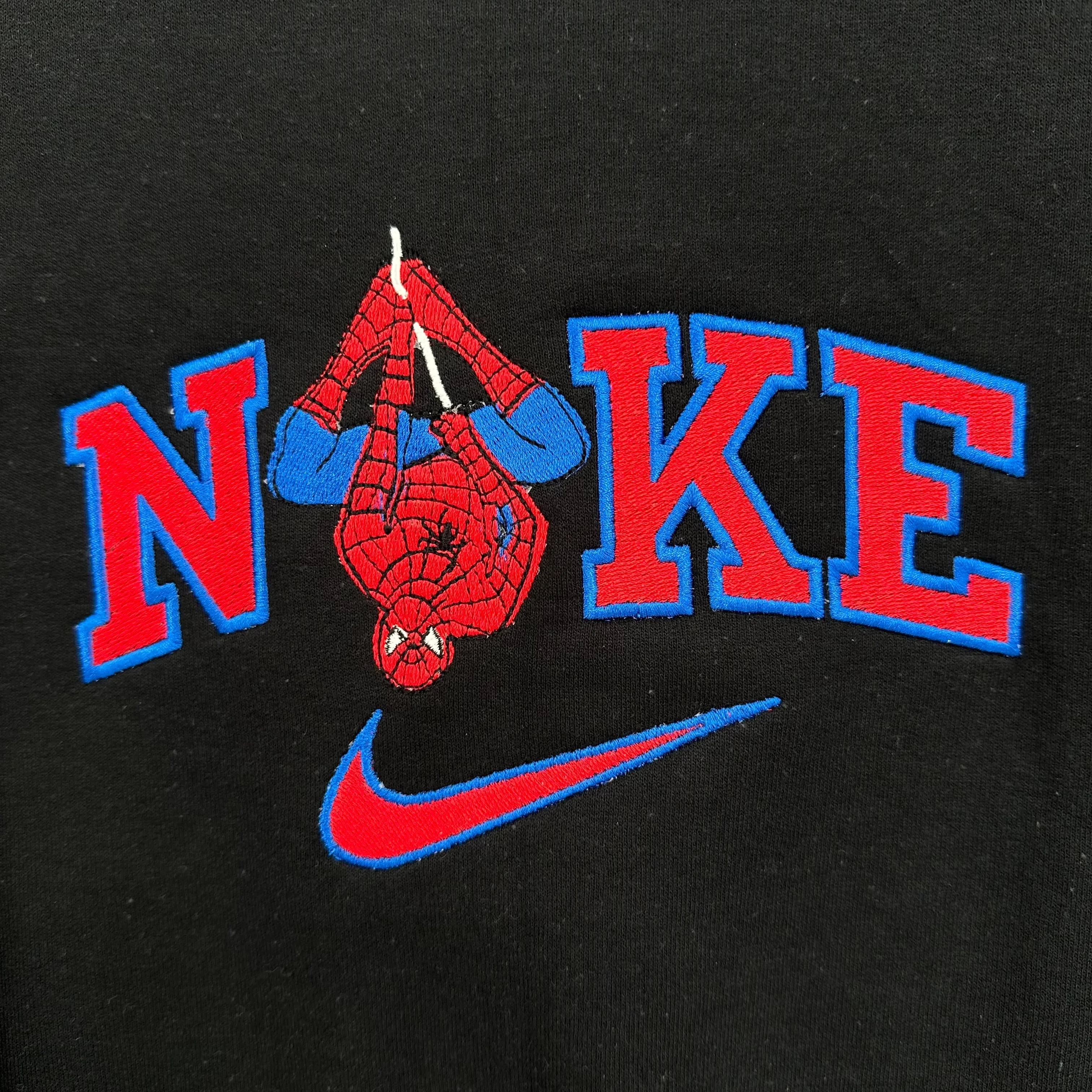 Nike Spiderman Embroidered Unisex Crewneck Sweatshirt
