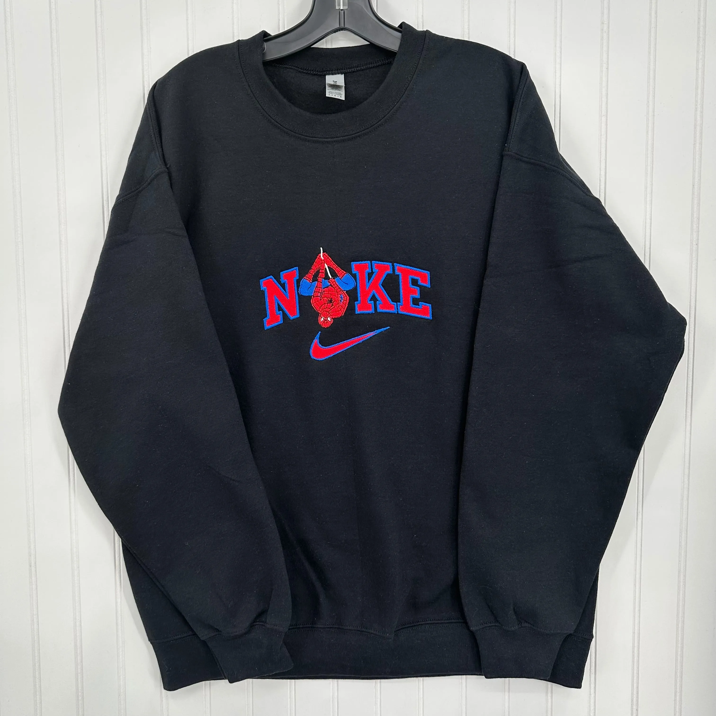 Nike Spiderman Embroidered Unisex Crewneck Sweatshirt