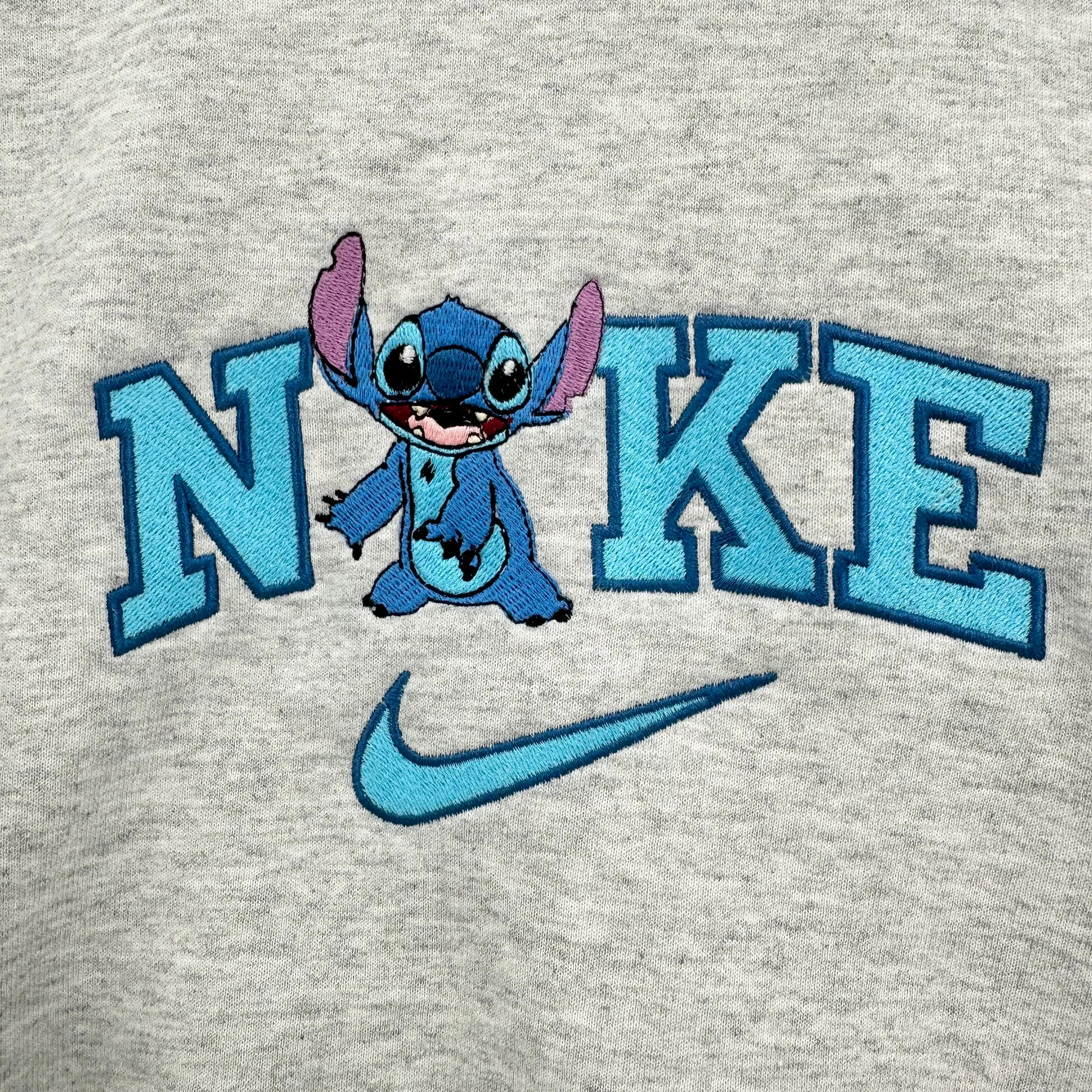 Nike Stitch Embroidered YOUTH Sweatshirt Kids Boy Girl Unisex Crewneck
