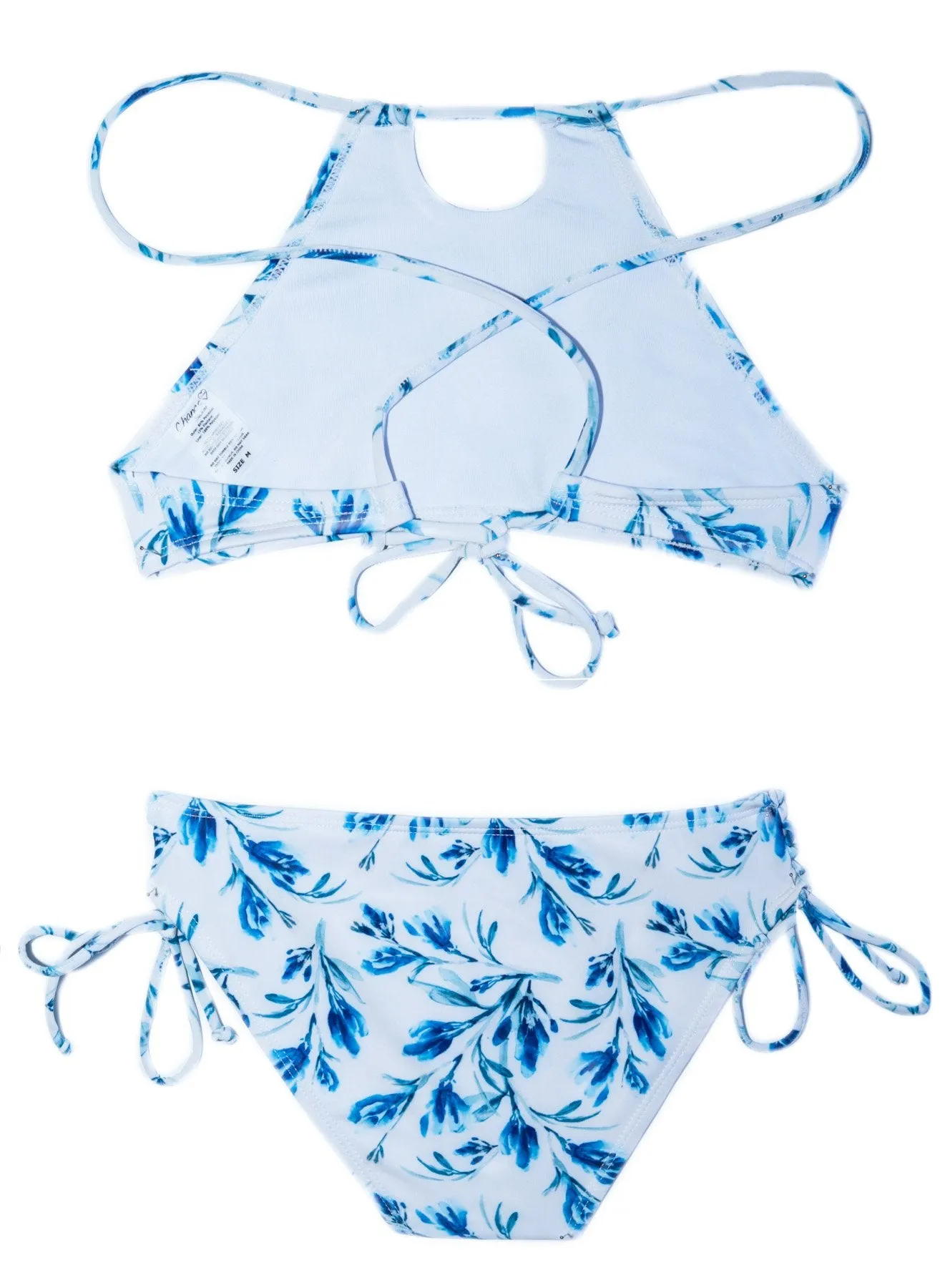 Ocean Lilac- 2 PIECE Halter Top SET | Girls 8