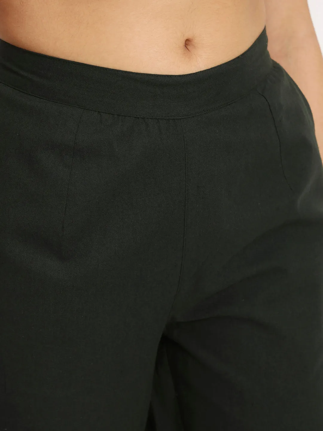 Olive Green Cotton Pant