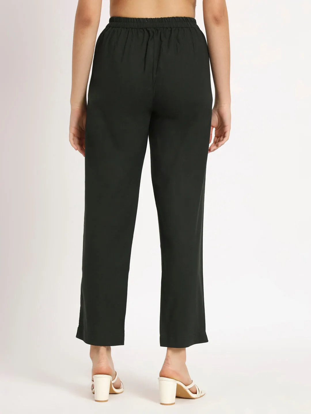 Olive Green Cotton Pant