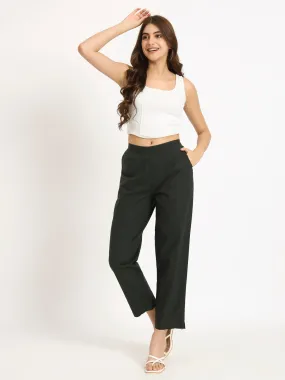 Olive Green Cotton Pant