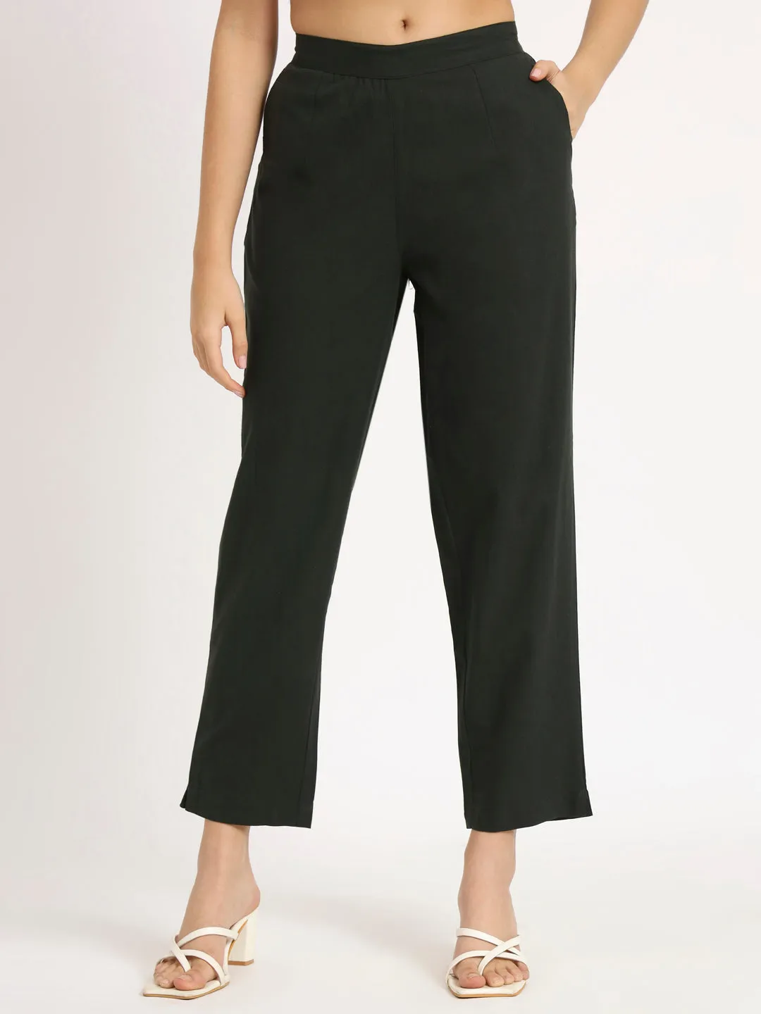 Olive Green Cotton Pant