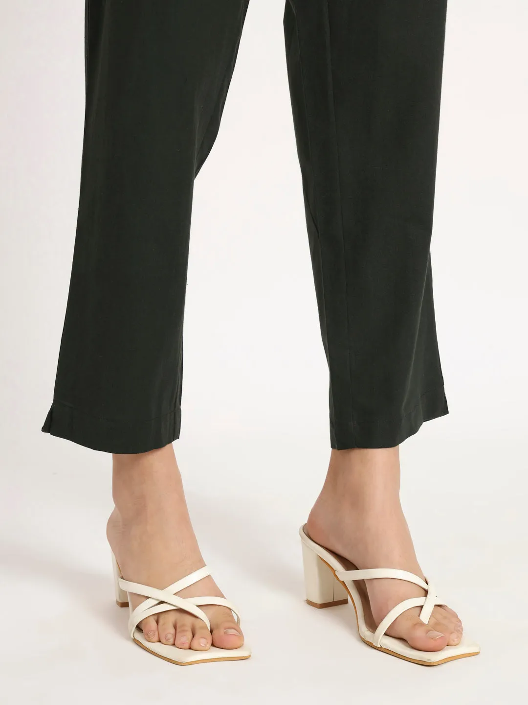 Olive Green Cotton Pant