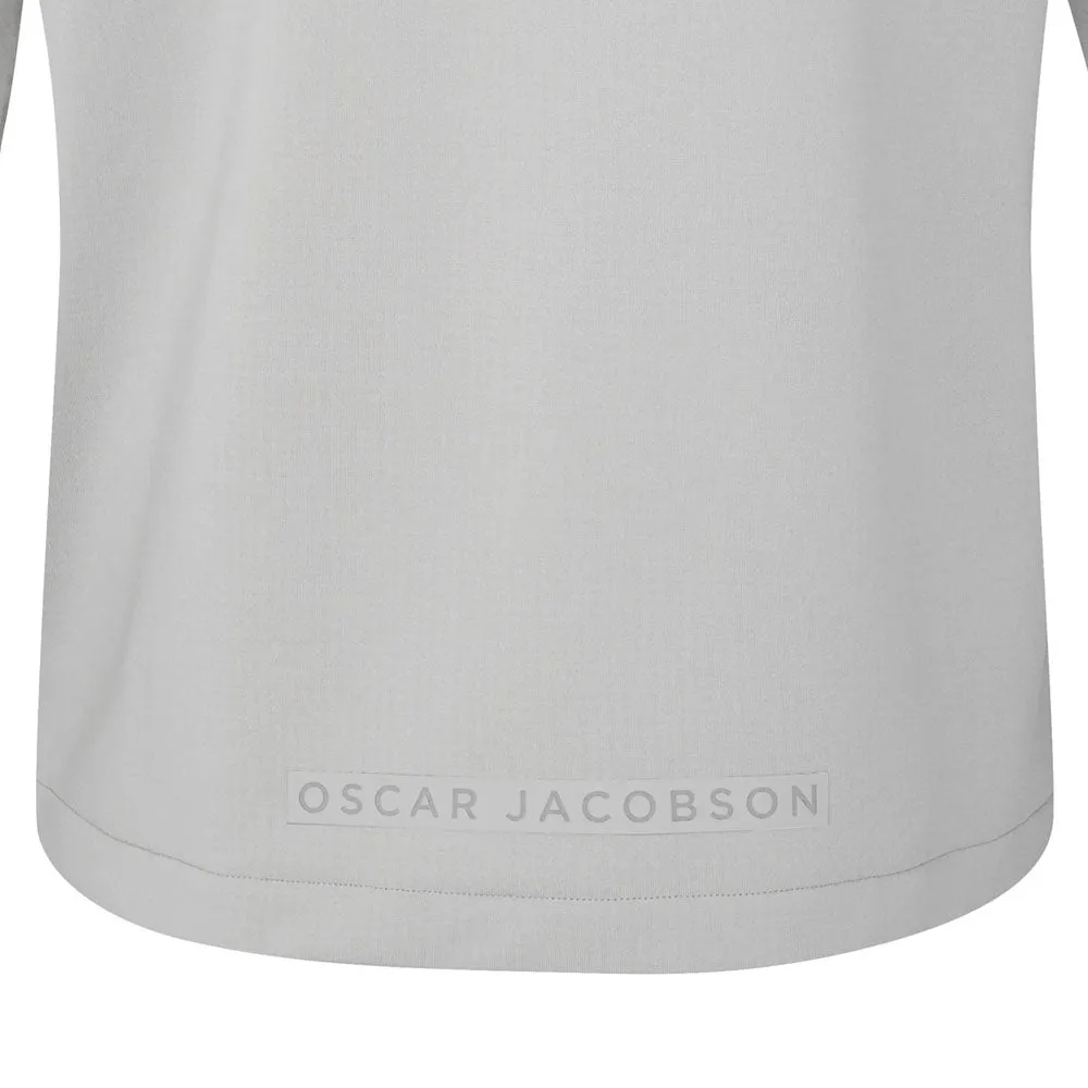 Oscar Jacobson Talbot Tour Mid Layer 1/2 Zip Pullover - Light Grey
