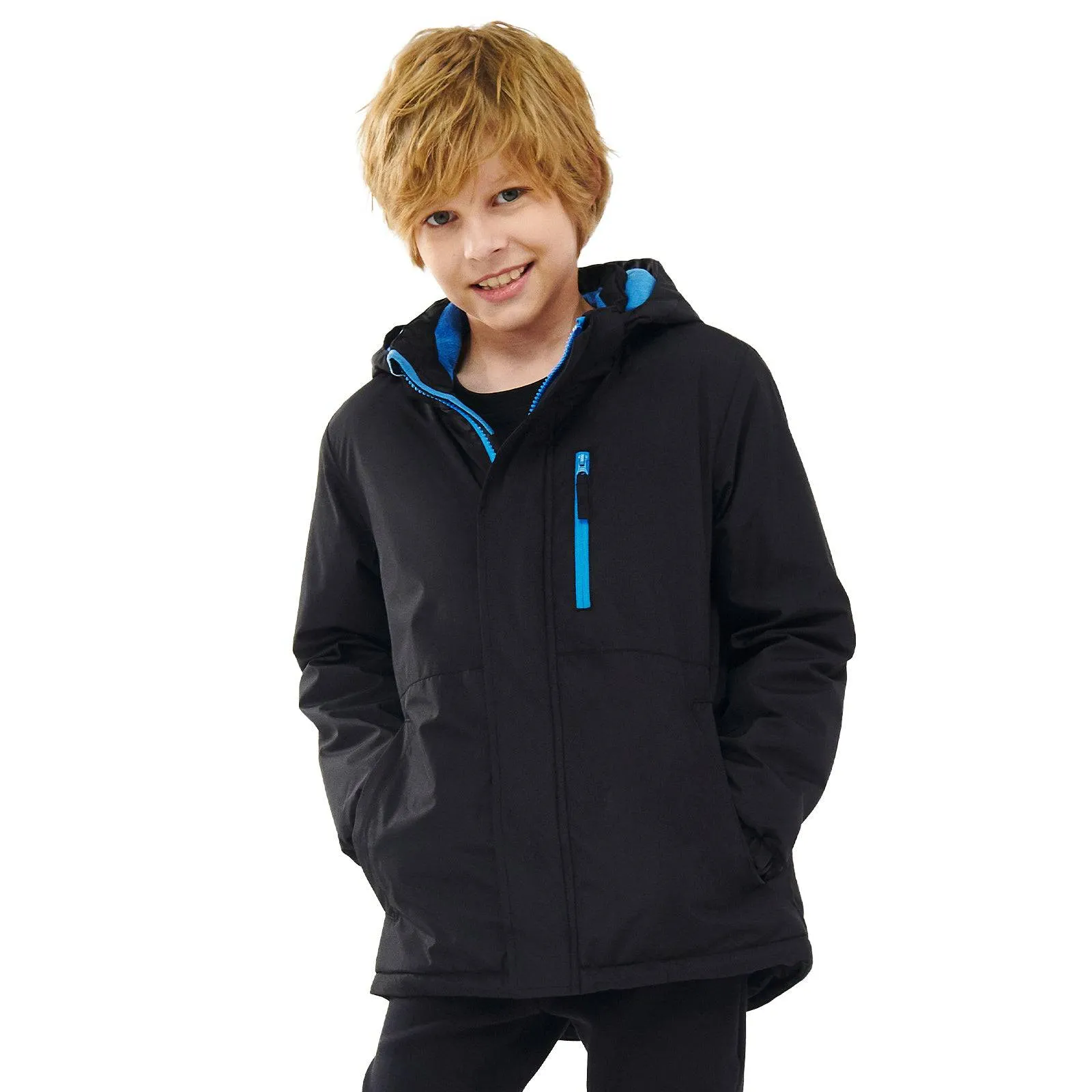 PAMLULU Kids Thick Fleece Lined Hooded Snowboarding Ski Jackets