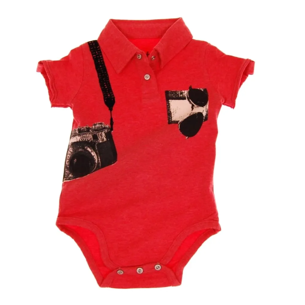 Paparazzi Polo Bodysuit by: Mini Shatsu