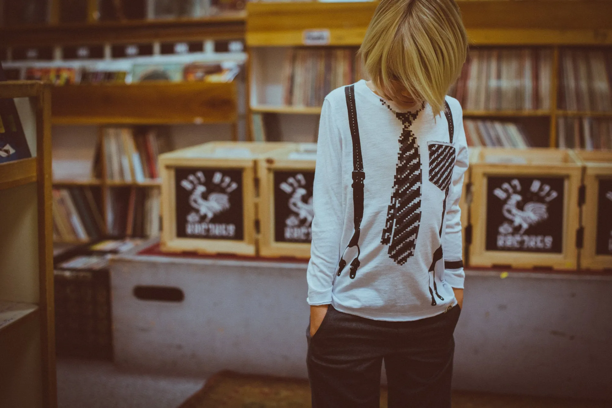 Pixel Tie and Suspenders Bodysuit by: Mini Shatsu