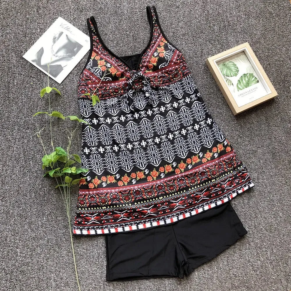 Plus Size Swimsuit: Bikini Set, Women's Bathing Suit