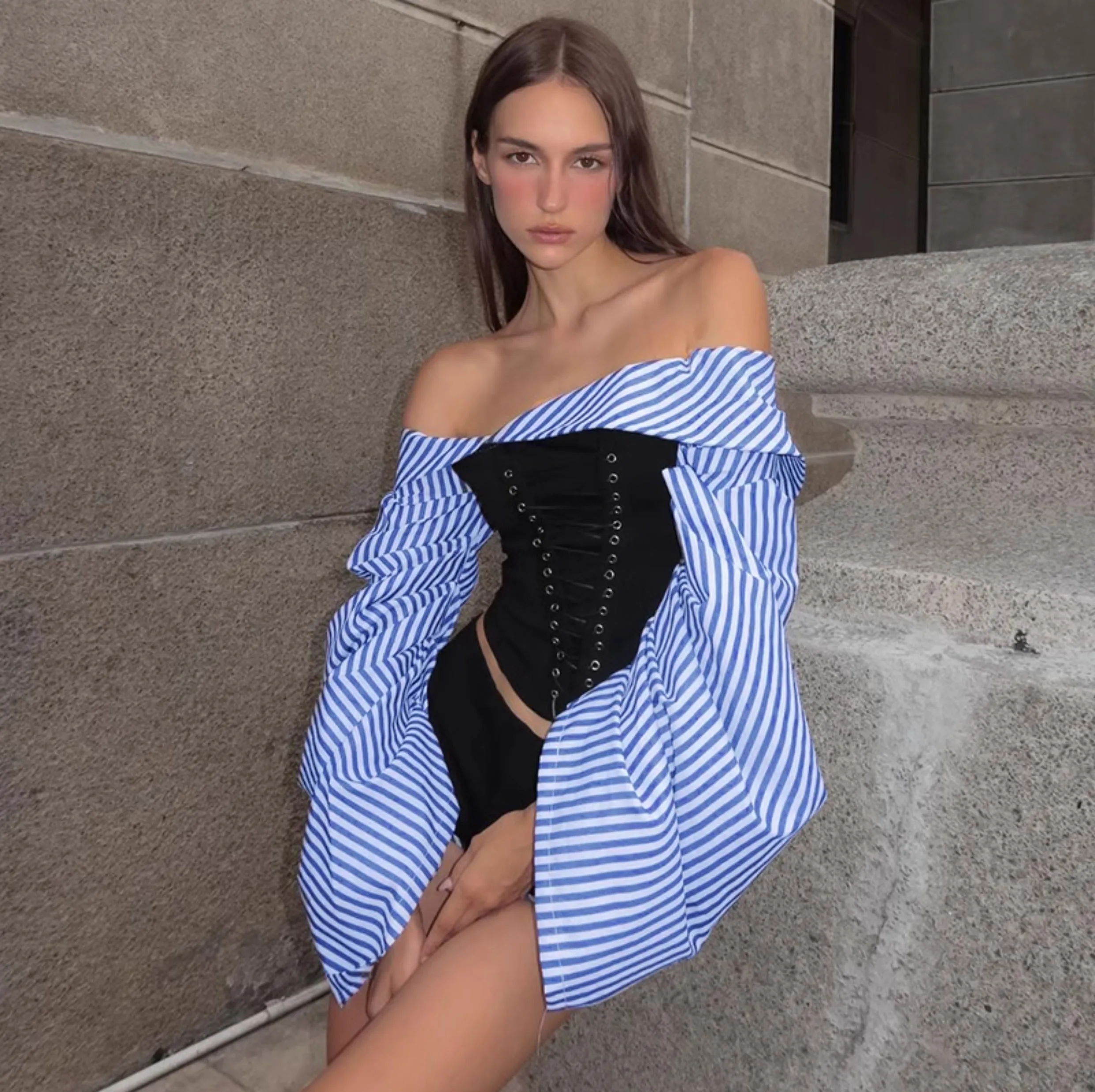 Rocio Striped Two-Piece Set