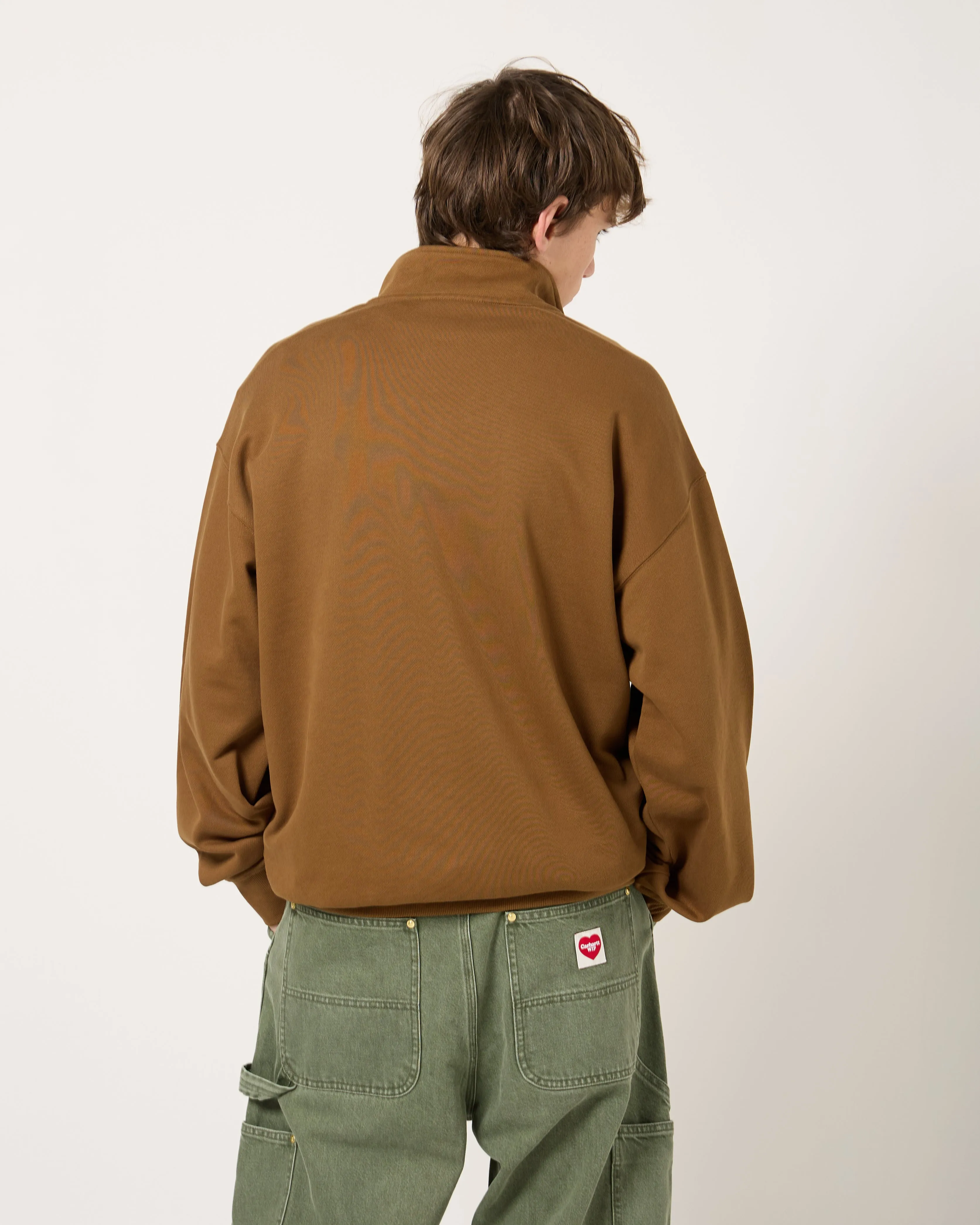 Script Half Zip Sweatshirt | Coffee Liqueur
