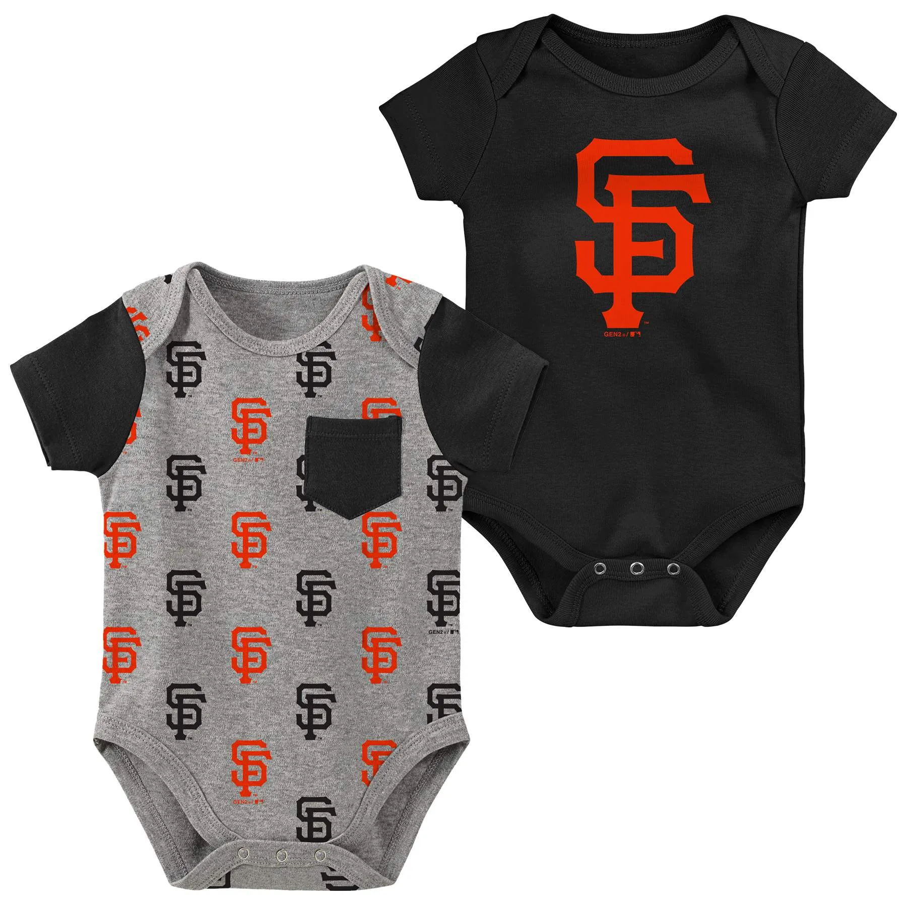 SF Giants 2 Pack Creeper Set