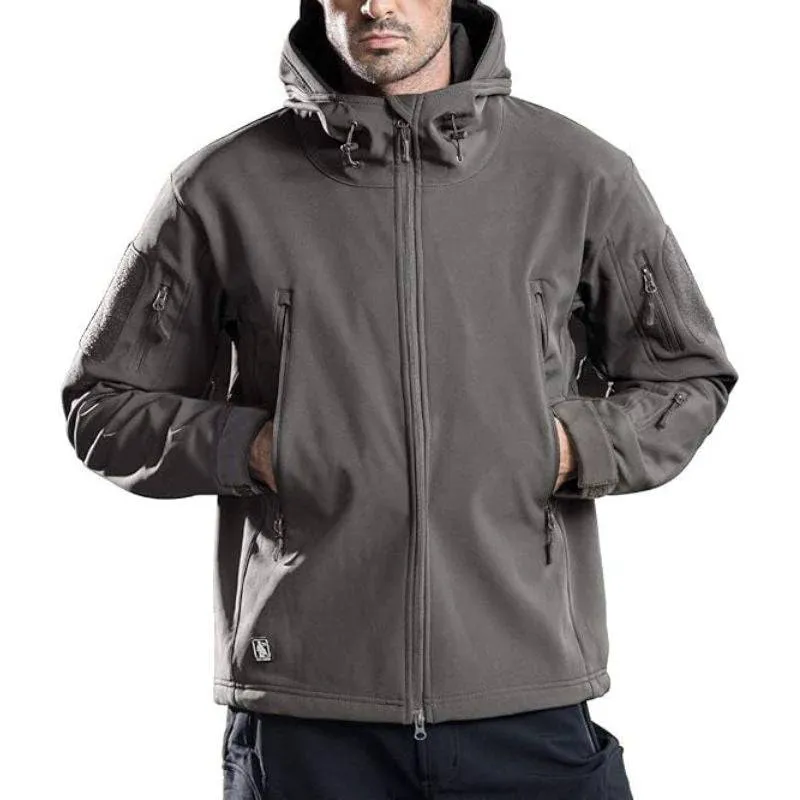 SHARKSKIN Men’s Warm Waterproof Softshell Tactical Hiking Jacket