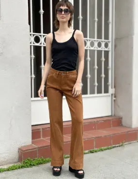 Side Slit Straight Jeans