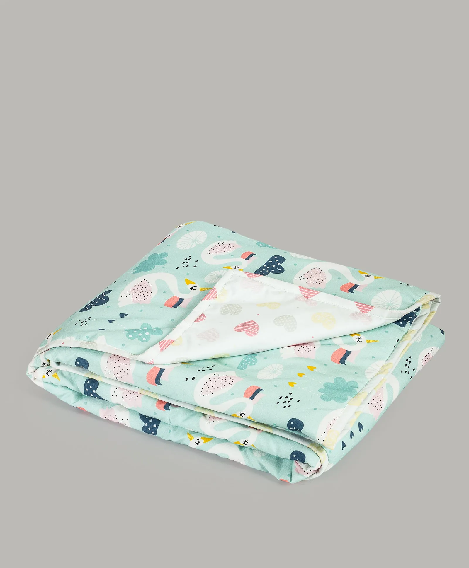 SWAN PRINT COT SET