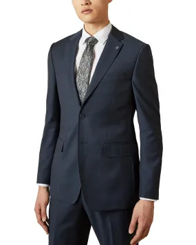 Ted Baker 'Elegan' Notch Lapel Prince of Wales Check Wool Suit Jacket - Gunmetal