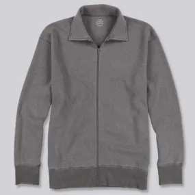 Thermal Pointelle Zip Cardigan (Black)