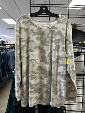 Top Long Sleeve By Clothes Mentor In Camouflage Print, Size: 2x