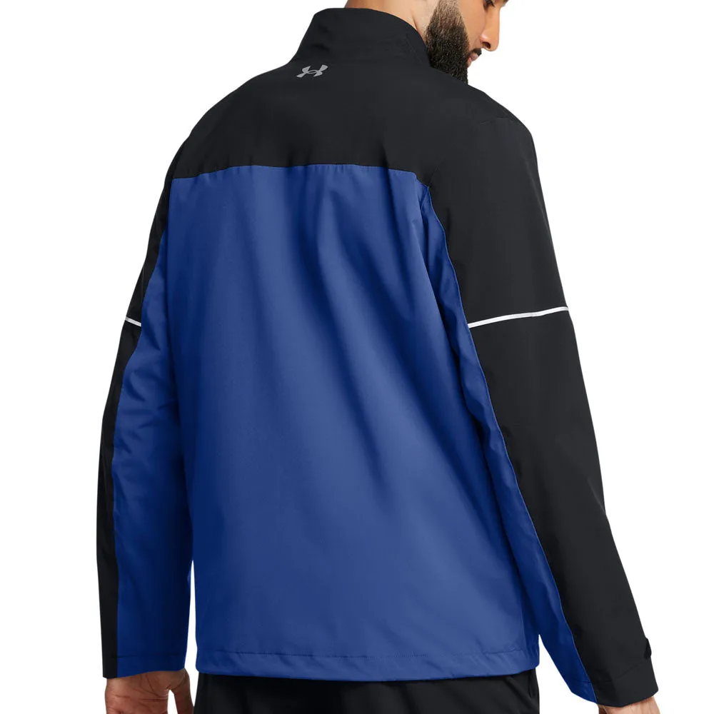 Under Armour Drive Rain Waterproof Jacket - Black/Tech Blue