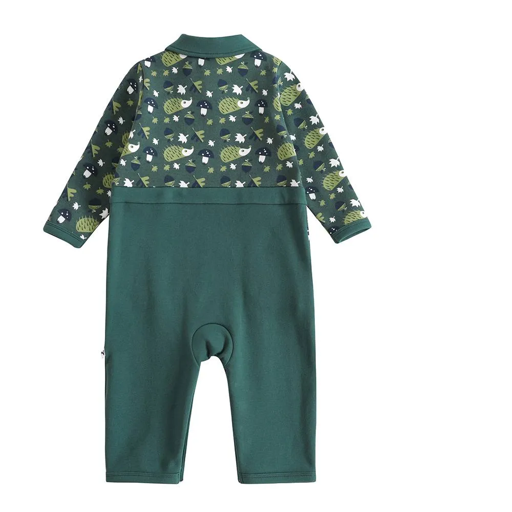 Vauva 2022 Xmas Baby Polo Long Sleeves Romper (Green)