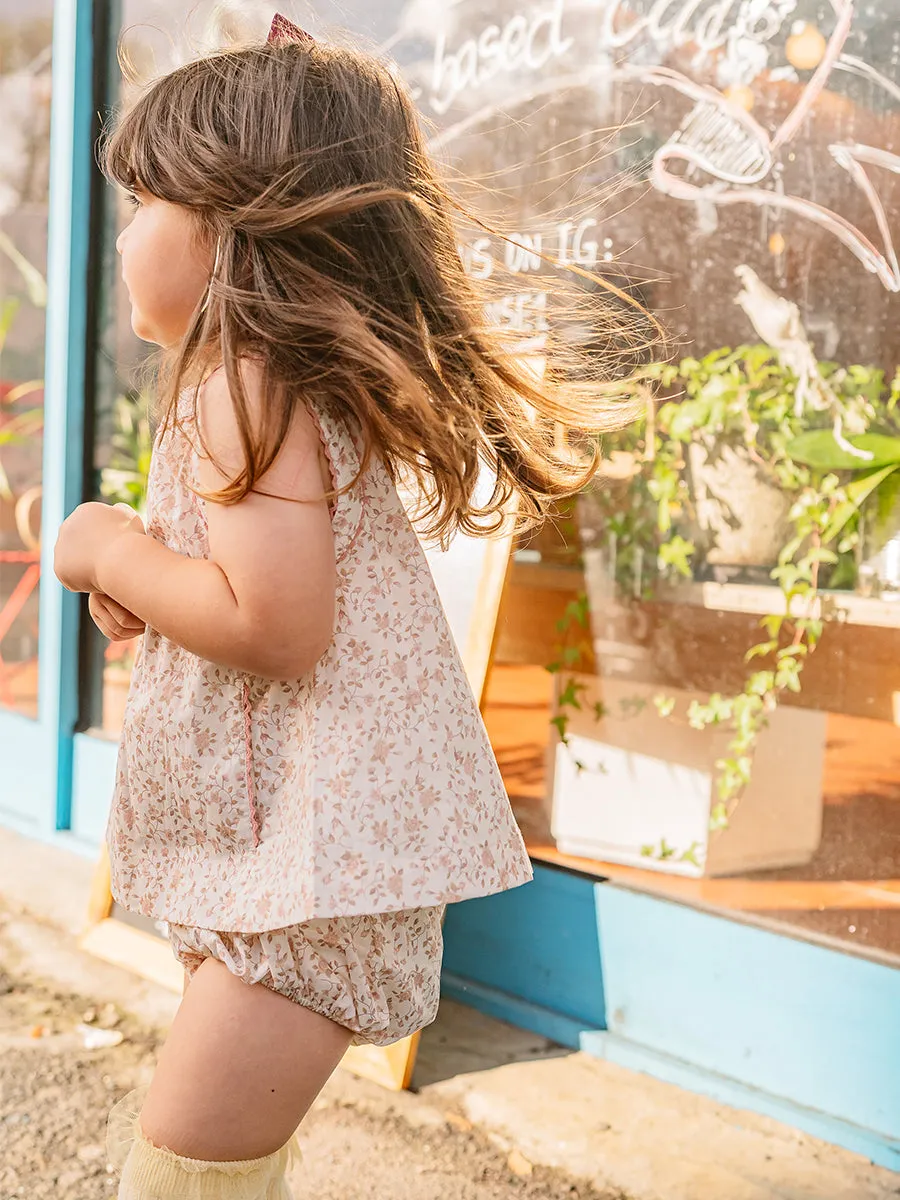 Venice Dress & Bloomers Set, Antique Rosa