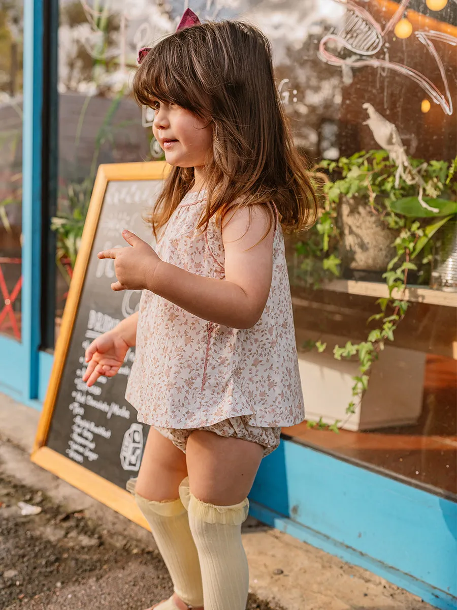 Venice Dress & Bloomers Set, Antique Rosa