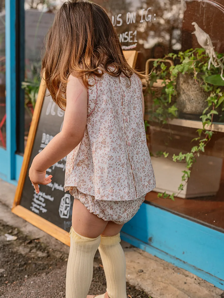 Venice Dress & Bloomers Set, Antique Rosa