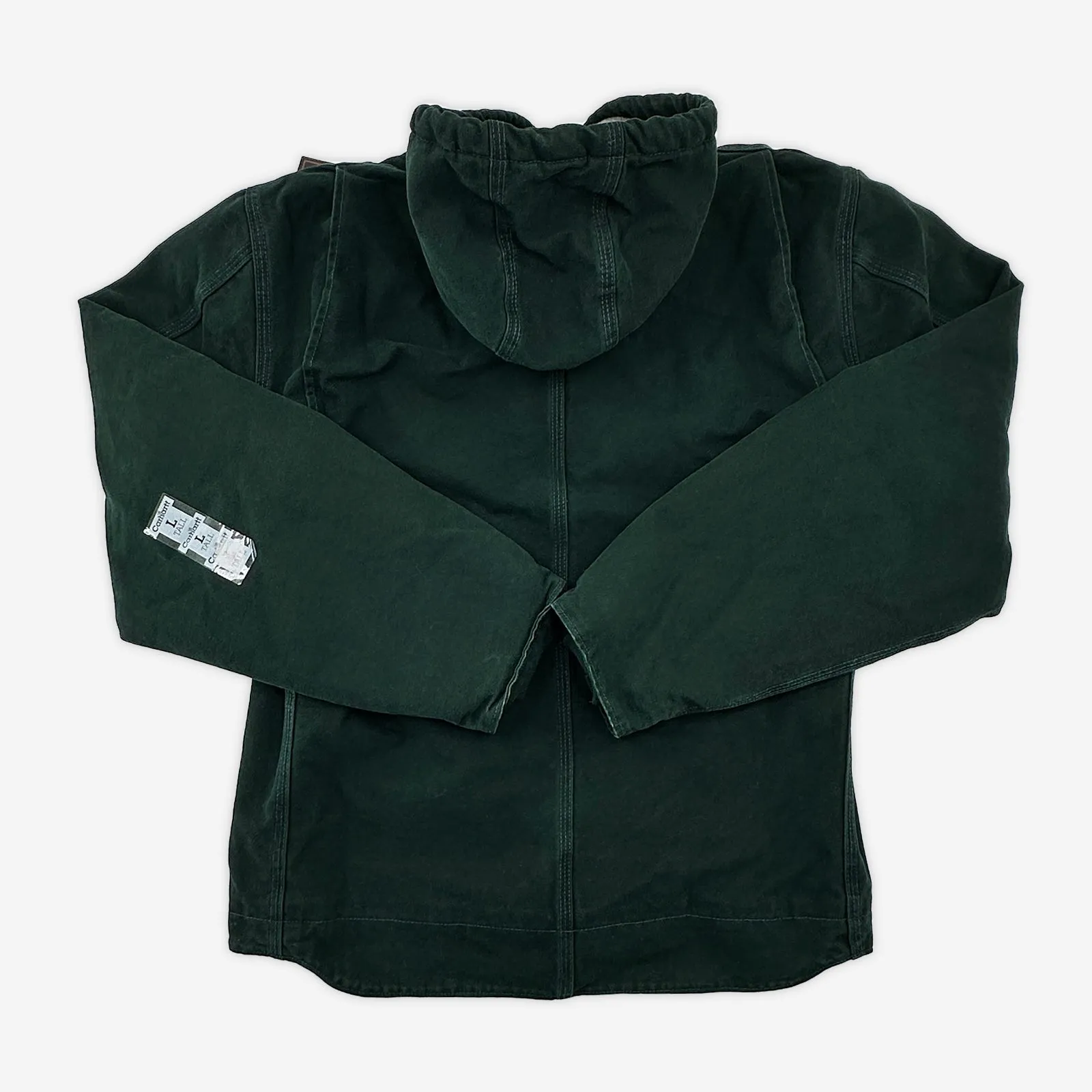 Vintage Carhartt J141 SPC Spruce Sherpa-Lined Sandstone Duck Jacket NWT Large Tall