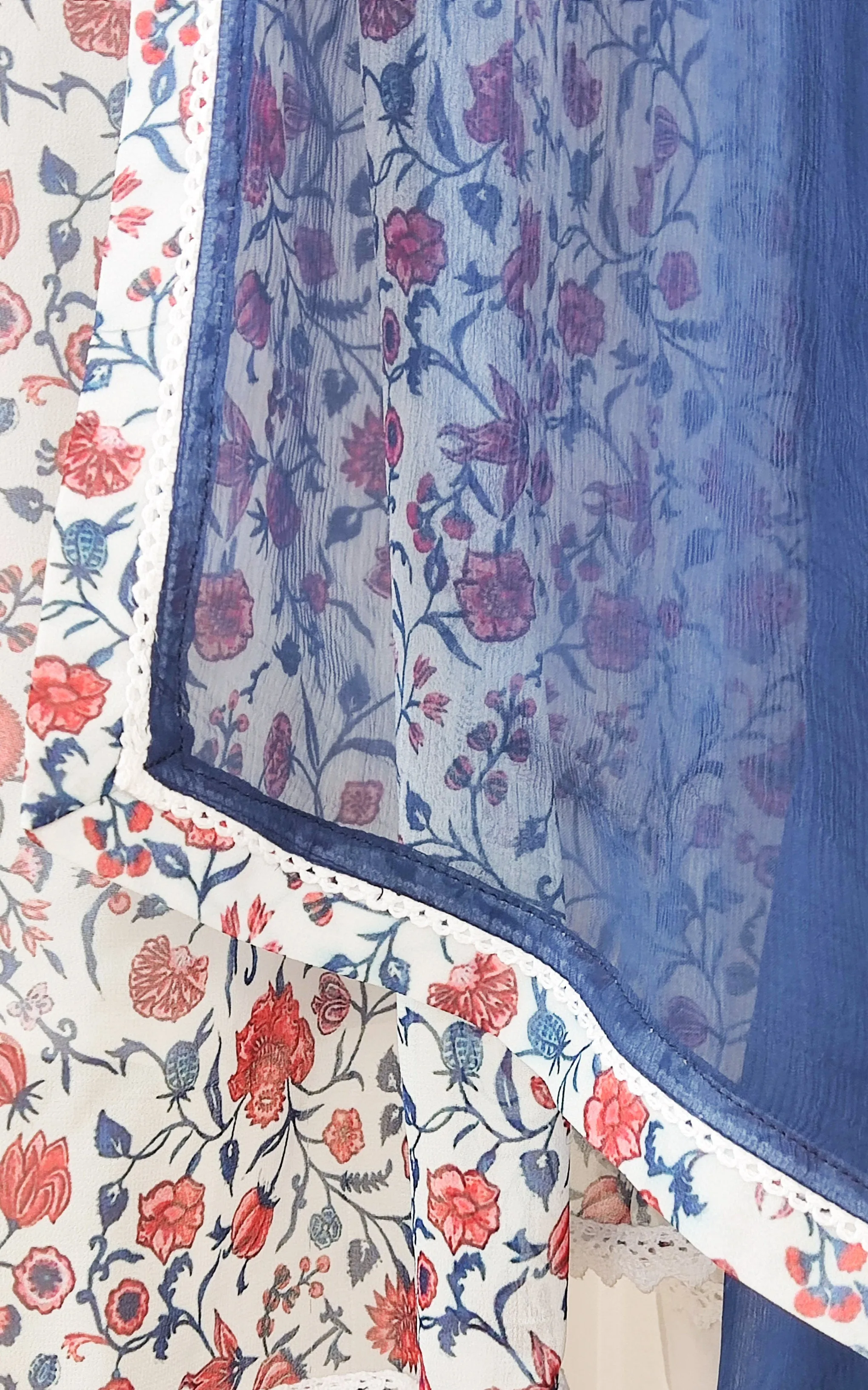 Vintage Chintz Print Anarkali Set