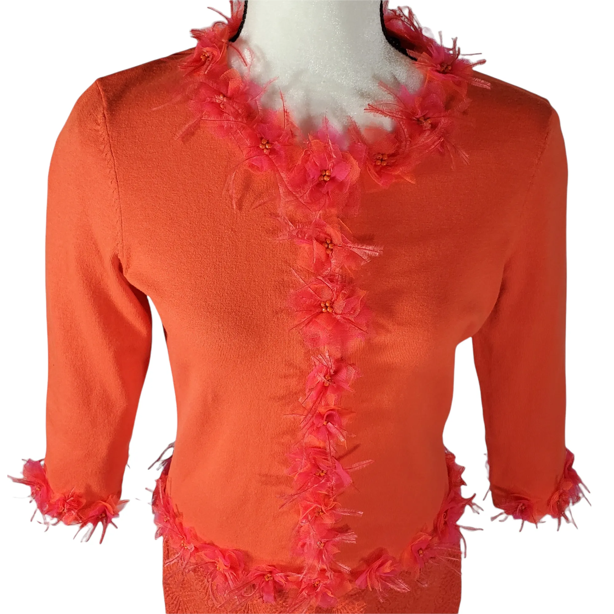 Vintage Michael Simon Hand Embroidered Sweater