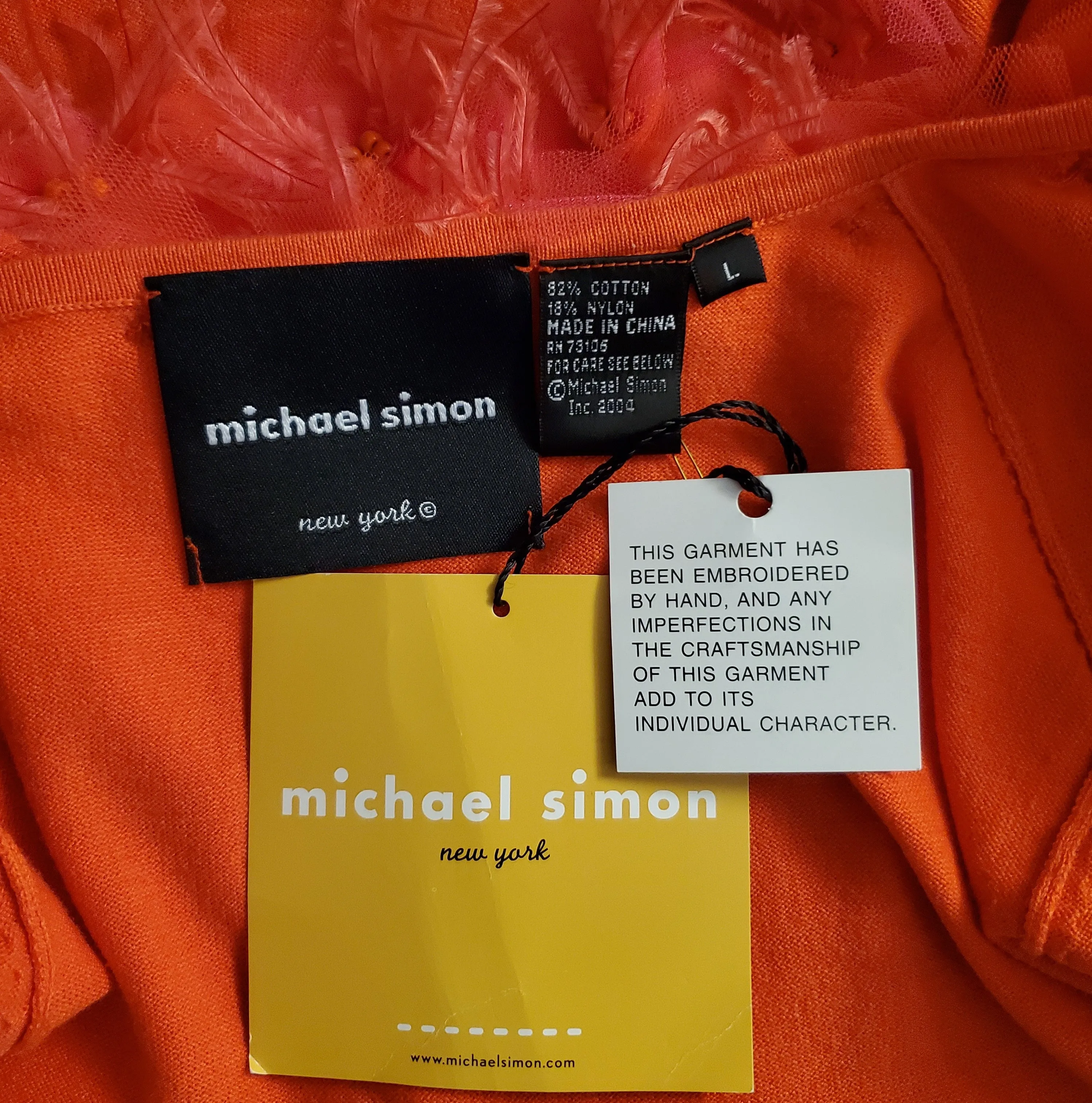 Vintage Michael Simon Hand Embroidered Sweater