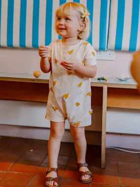 Wallasey Organic Cotton Jersey Romper, Happy Chicklings