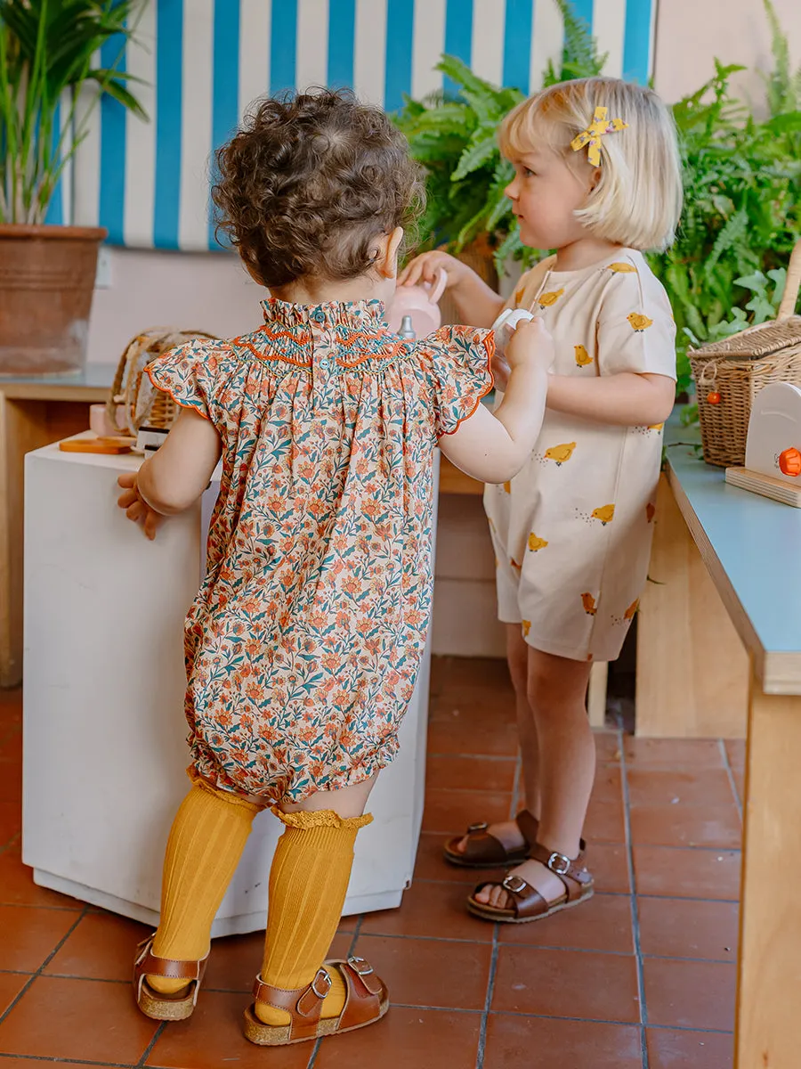 Wallasey Organic Cotton Jersey Romper, Happy Chicklings