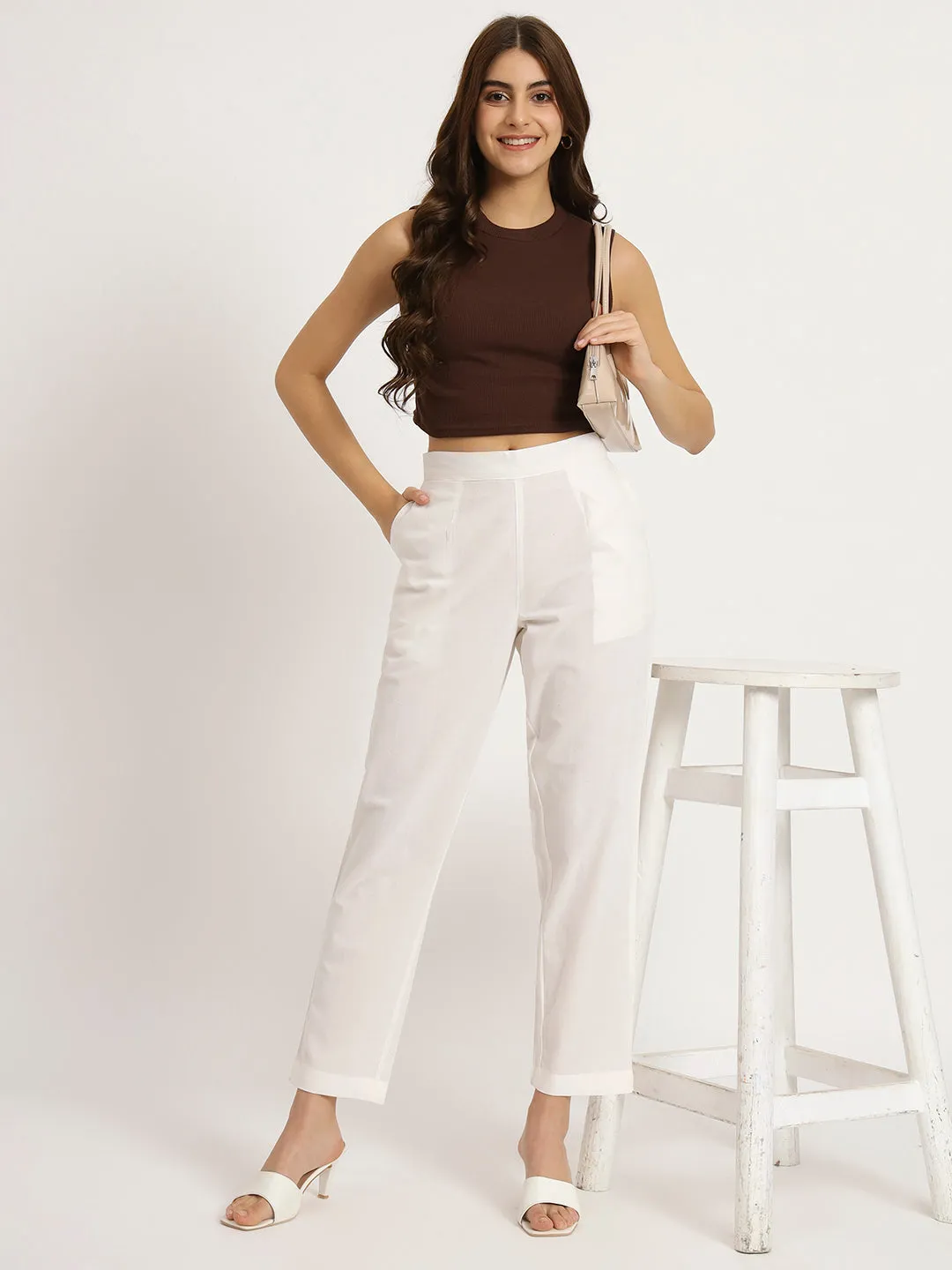 WHITE Cotton Pant