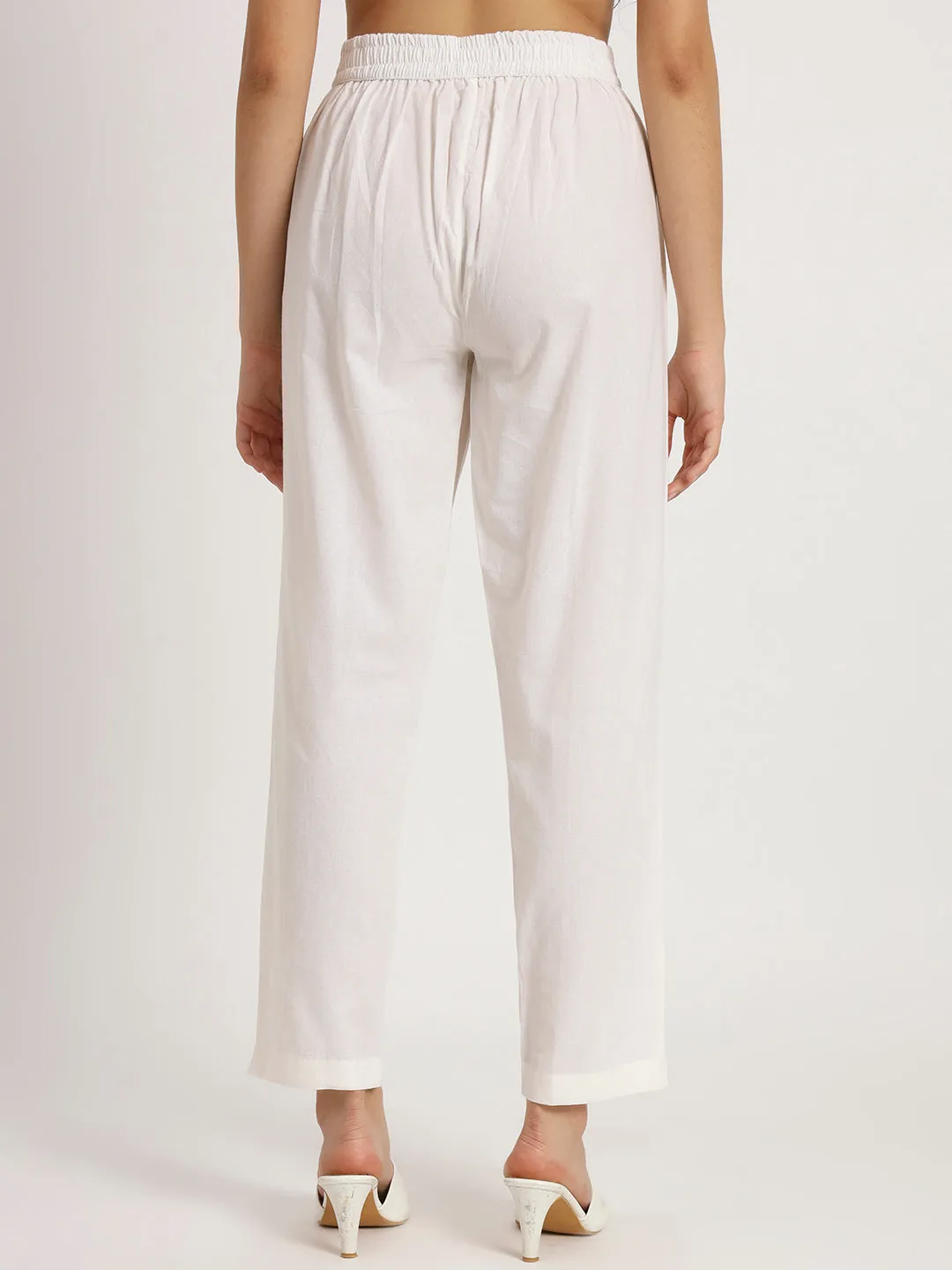 WHITE Cotton Pant