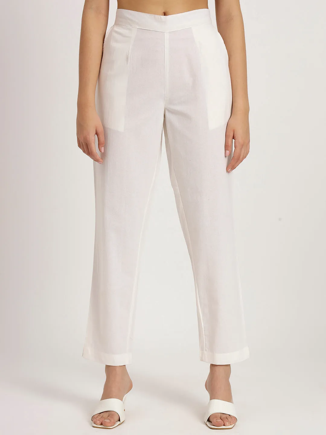 WHITE Cotton Pant