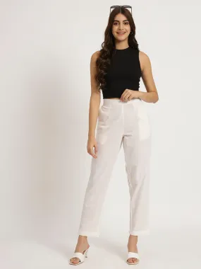 WHITE Cotton Pant