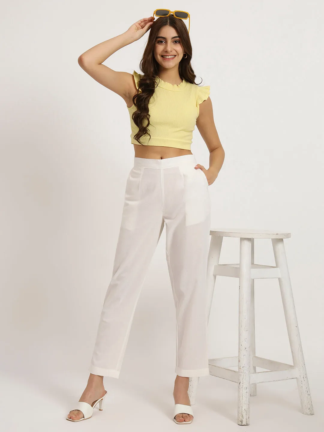 WHITE Cotton Pant