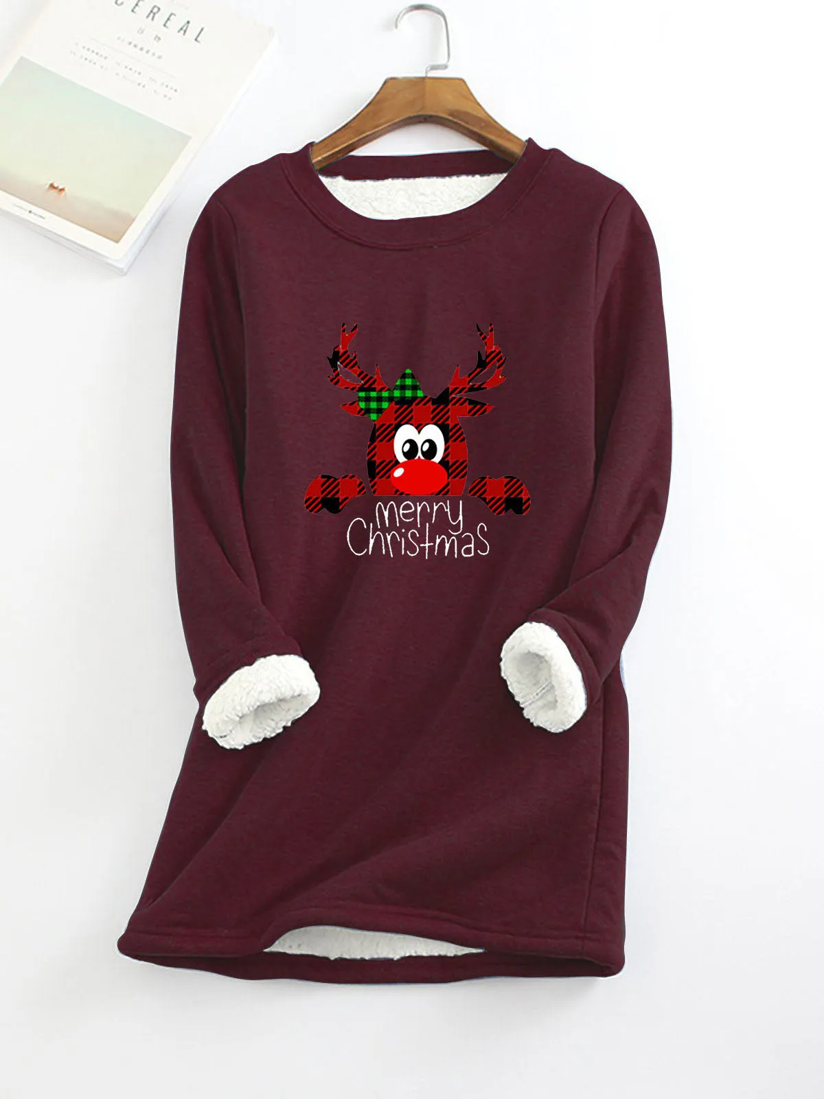 Women's Fashion Velvet Padded Thermal Bottoming Shirt Sweater