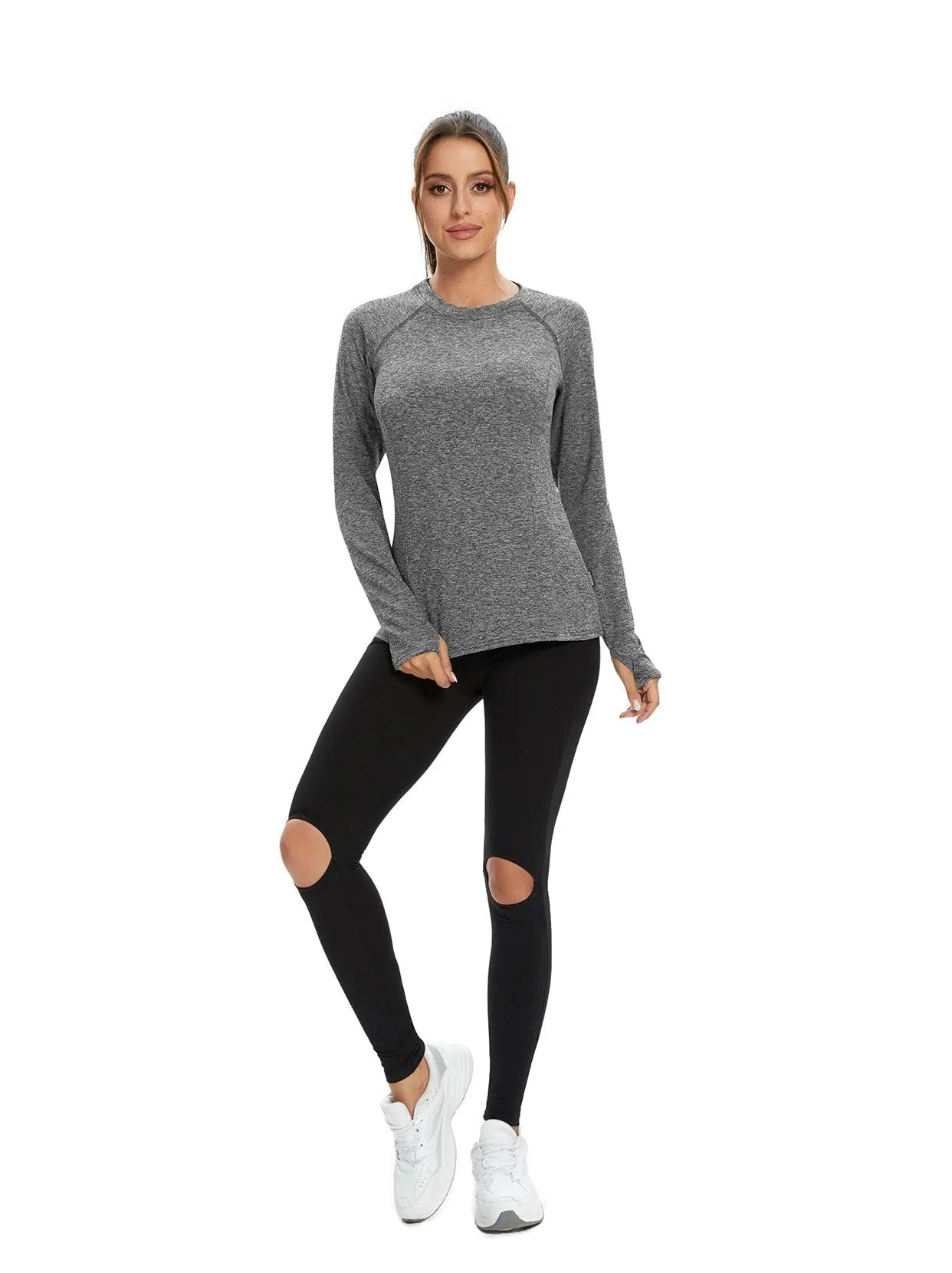Women's Pullover Raglan-sleeve Thermal Tops