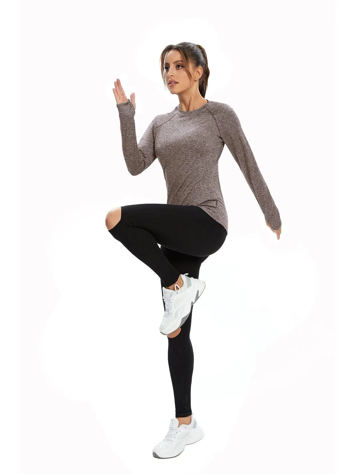 Women's Pullover Raglan-sleeve Thermal Tops