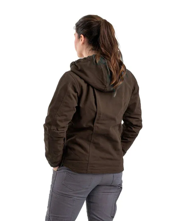 Women's Sherpa-lined Duck Hooded Jacket